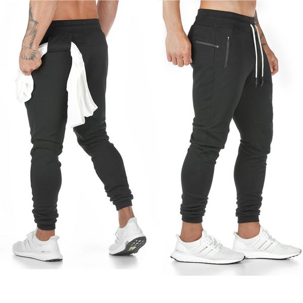 

pant fashion slacks autumn and winter 2021 men's sports pants cotton fitness running training, Black