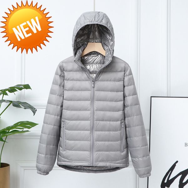 

newbang men's down jacket with hooded ultra light men autumn winter feather parka hat detachable, Black