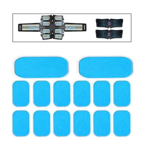 

accessories 14pcs gel pads for ems abdominal abs trainer muscle stimulator exerciser replacement massager patch fitness