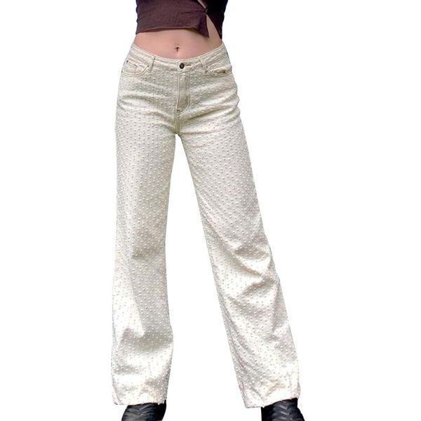

women's jeans straight baggy pockets zipper pants y2k aesthetic deinm fahion mom women korean vintage trousers, Blue