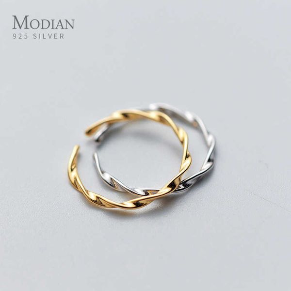 

charm trendy 100% 925 sterling silver geometric finger ring for women valentine's day present jewelry 210707