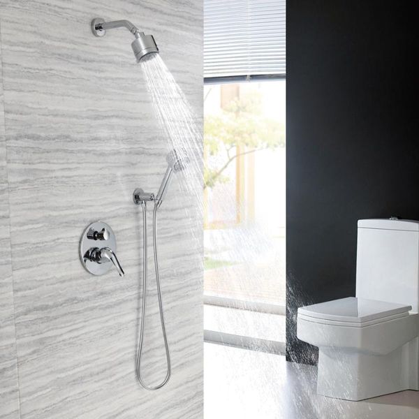 

beiluode chrome bathroom rainfall shower faucet wall mounted simple design faucets and cold water mixer tap al1009 sets