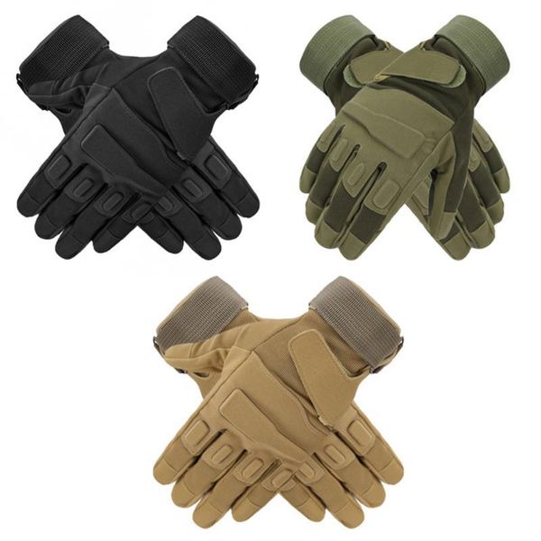 

cycling gloves fitness long finger microfiber special forces tactical climbing for men, Black