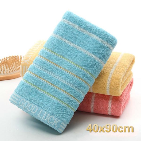 

towel 40x90cm england style color stripe cotton washcloth school dormitory bathrobe gym yoga sweat beach sunshine couple gift