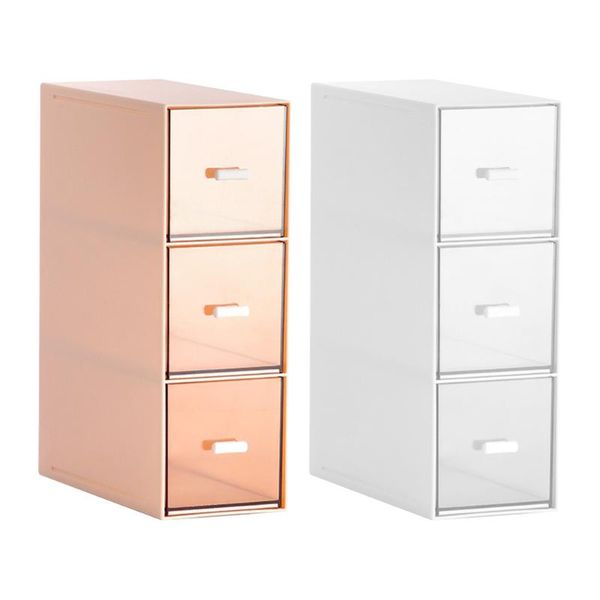 

storage boxes & bins 2pcs multilayer cosmetics holder drawer type desktop