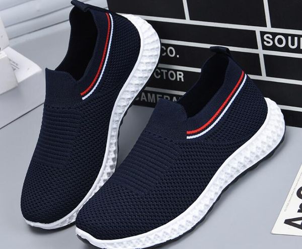 

spring and summer new fashion men's women's casual sports shoes net shoes, Black