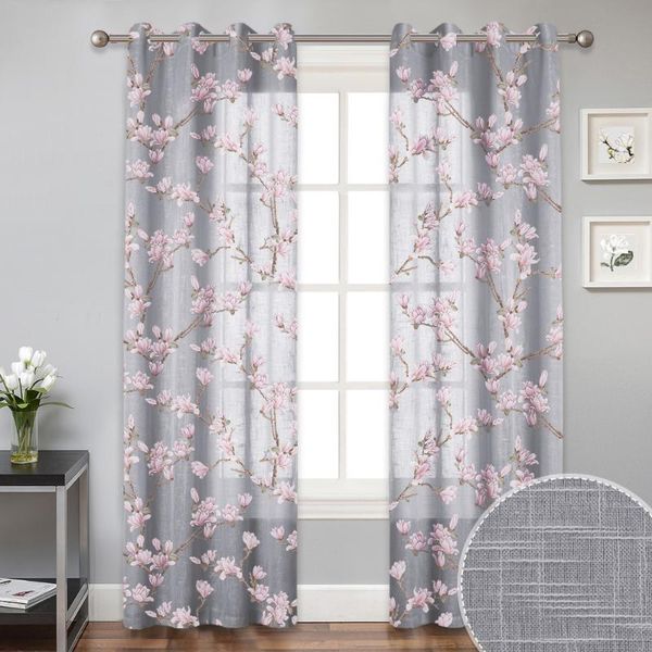 

fashion yuelan digital printing slub yarn curtains suitable for bedroom living room study custom tulle curtain & drapes