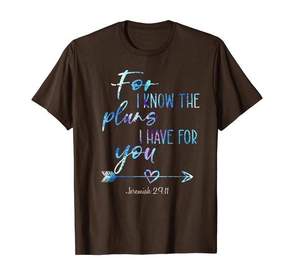 

jeremiah 29:11 christian bible verse costume gifts t-shirt, White;black