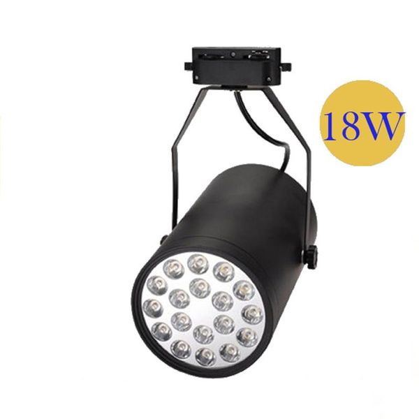 

4pcs 18w led track light lamp rail spot white/black shell 85-265v warm white/natural white/cold white spotlight lights