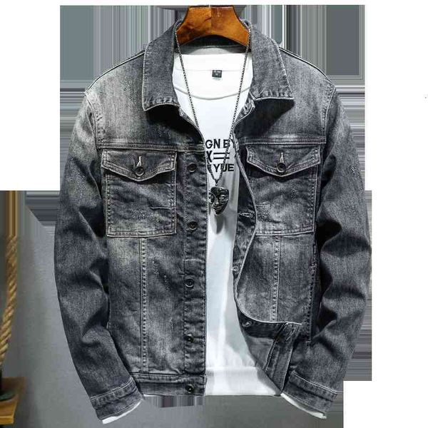 

men's casual shirts jackets hip hop retro denim street pilot harajuku fashion hole slim buttoned gray j avhk, White;black