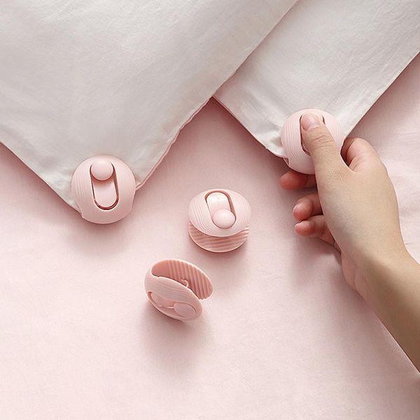 

comforters & sets 6pcs quilt fixing clips mini anti-slip household bed sheet fasteners plastic fixator clip 2022