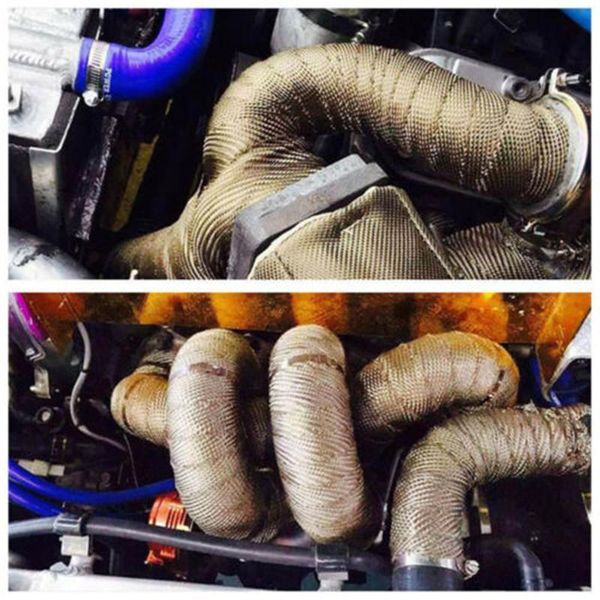 

motorcycle exhaust system yituolin thermal tape moto muffler heat shield wrap roll for fiberglass titanium black white&stainless ties