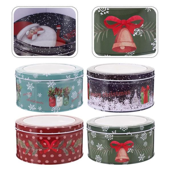 

gift wrap 4pcs christmas candy boxes sweets containers (assorted color)