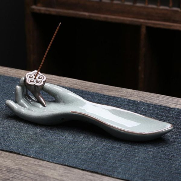 

fragrance lamps incense burner ceramic home teahouse decor workmanship wrist like desklotus backflow