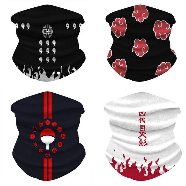 

cycling caps & masks japanese anime scarf fishing bandana headband hiking sun protection outdoor sprots face mask ninja veil rayon, Black