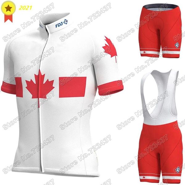

team fdj cycling clothing canada jersey summer set race road bike suit bicycle shorts mtb maillot cyclisme racing sets, Black;blue