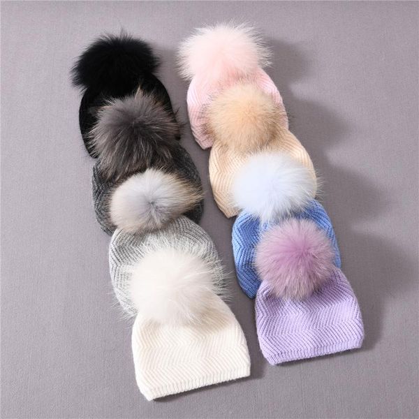 

beanies winter warm baby cashmere ripple knitted cute hat for girls boys casual solid color kids beanie hats