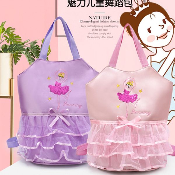 

dance bag children's backpack latin ballet schoolbag printed girl's princs