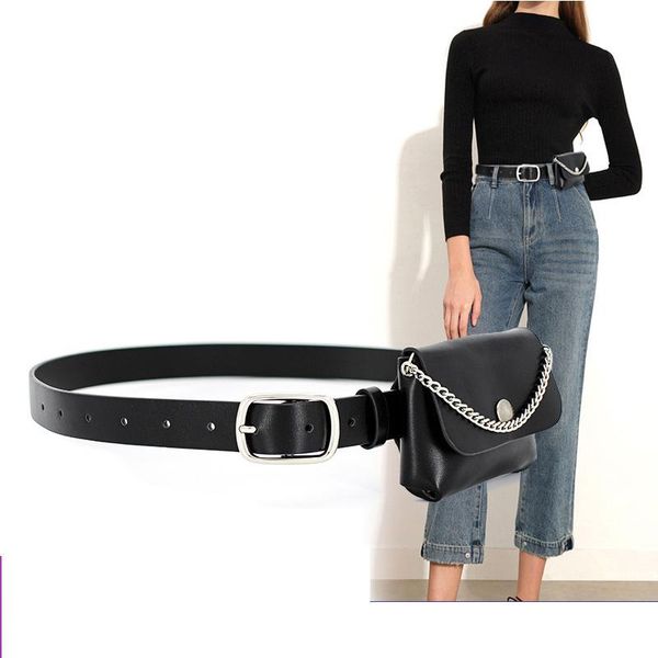

waist bags ansloth removable women belt bag mini pu leather fanny pack black 2021 fashion hit hps1191