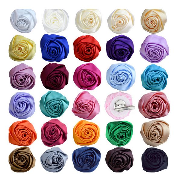 

multicolor rose diy jewelry accessories 5.5cm flower diy brooch hair accessories making parts accessories wholesale price, Blue;slivery
