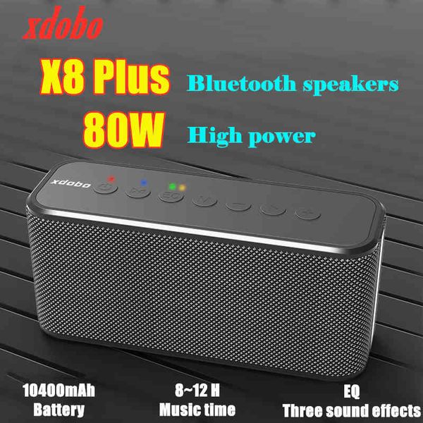 XDOBO X8 PLUS 80W Bluetooth-динамики Компьютер Boombox 10400mah Мобильная сила Soundbar Открытый Водонепроницаемый Subwoofer Колонка колонки