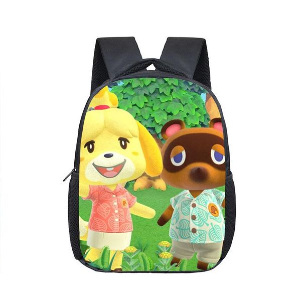 

12inch animal crossing school bags kindergarten children kids backpack for girls boys children's backpacks mochila