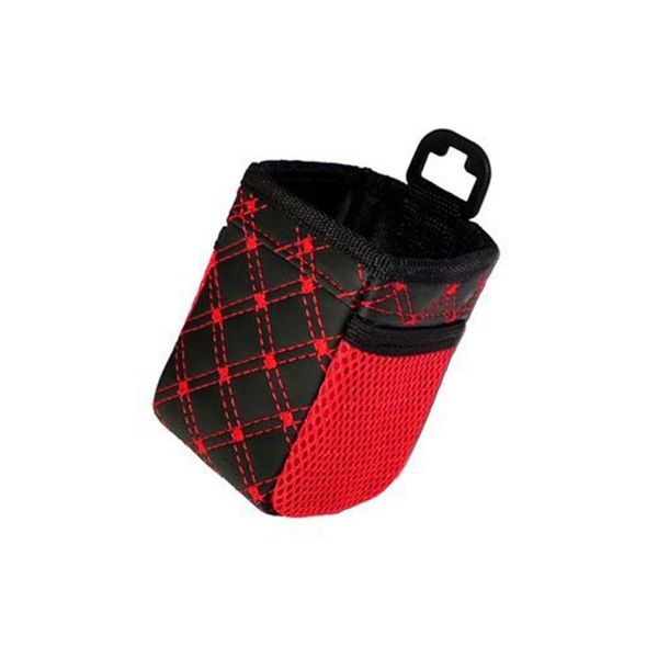 

car organizer vehicle pu leather universal space saving mobile mesh auto air vent hanging hook interior holder storage bag sundries