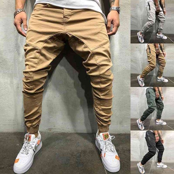

men's cargo men ribbons black pocket harem trim hip hop pants personality fashion trousers1 biow