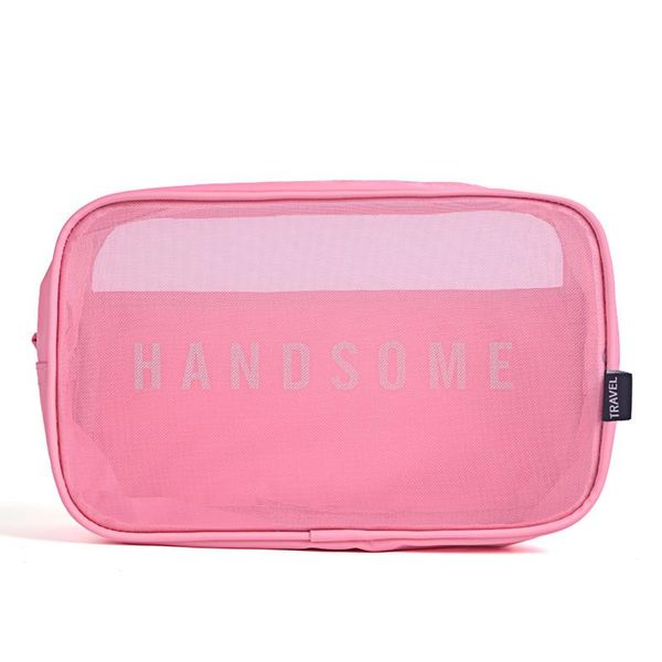 

cosmetic bags & cases mesh toiletry bag travel multifunctional storage and finishing portable