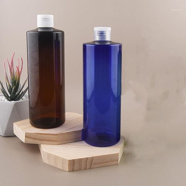 

storage bottles & jars 10pcs/lot 500ml flat shoulder bottle butterfly flip bottle, pet plastic travel packaging