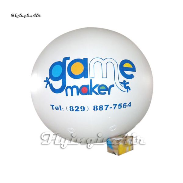 Aufblasbarer schwimmender Ball im Freien, personalisierte PVC-Werbung, Helium-Ballon, fliegende Luftkugel für Parade-Show