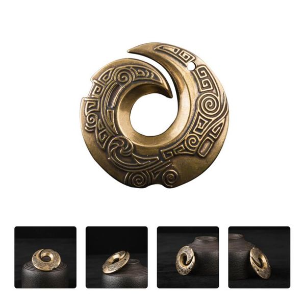 

gift wrap 2pcs brass diy pendant simple necklace retro keychain hanging