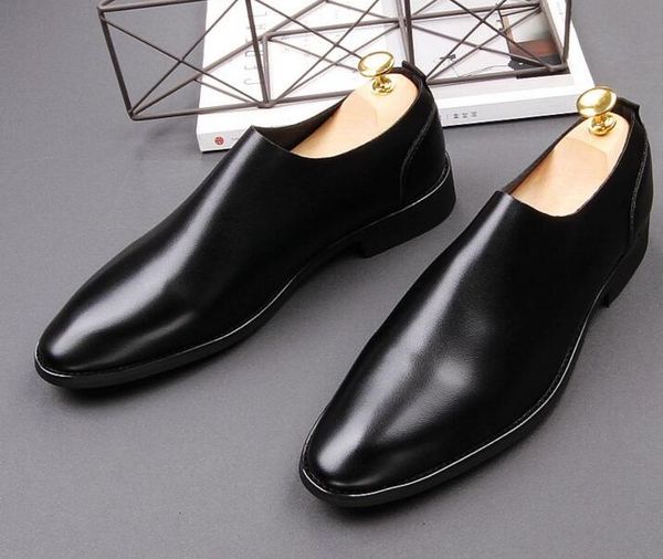 

dress shoes 2021 men formal business wedding luxury designer male casual slip-on black prom party loafers