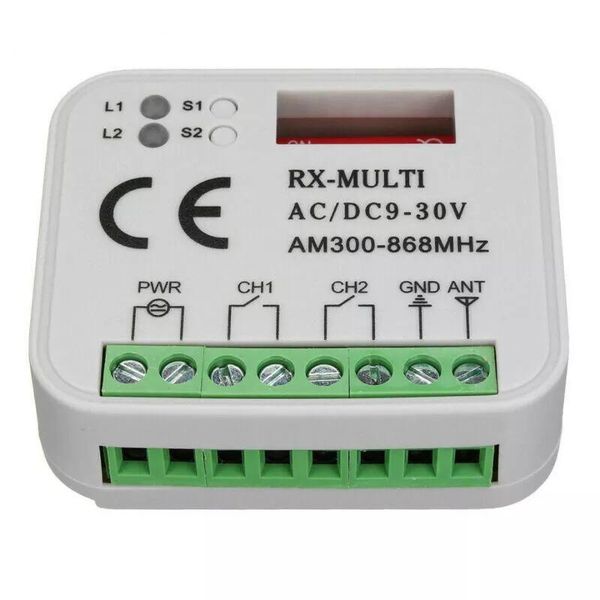 

smart home control universal multi-frequency remote receiver for garage door switch 300-868mhz rolling multi code