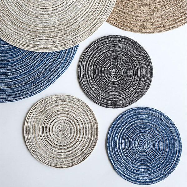 

mats & pads placemats home mat design table insulation pad round linen kitchen accessories decoration