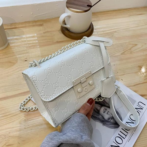 

fashion female bag chain small square wild embossed messenger shoulder trend handbag wallet cross body