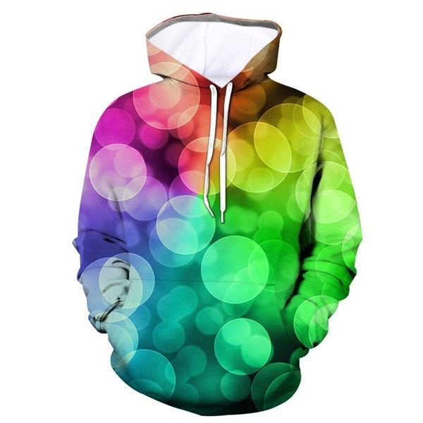 

selling color 3d printing 220g air layer sweater large casual bubble men's hoodie, Black