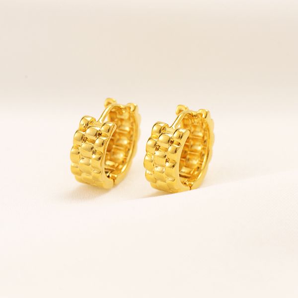 

new pair of large big 9ct 24k solid fine gold yellow filled hoop earrings round wide circle hoops gift, Golden;silver