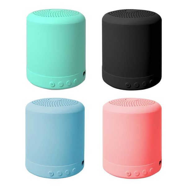 

mini smart bluetooth speaker portable bluetooth+fm mp3 recharge music subwoofer stereo macaron rainbow candy color speakers