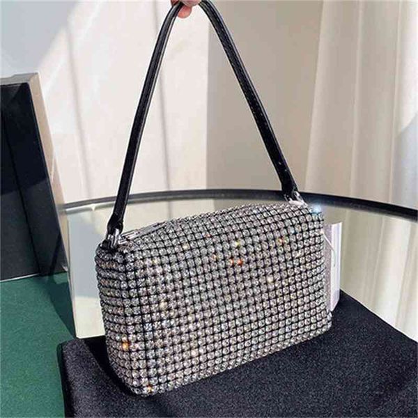 

louis vutton bagchain high sense of fashion summer 2021 new minority messenger foreign style water diamond women's king's bagandd1