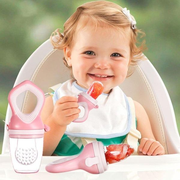 

baby teether pacifier fruit silicone feeding safety feeder bite toddler nipple clip born stuff pacifiers#