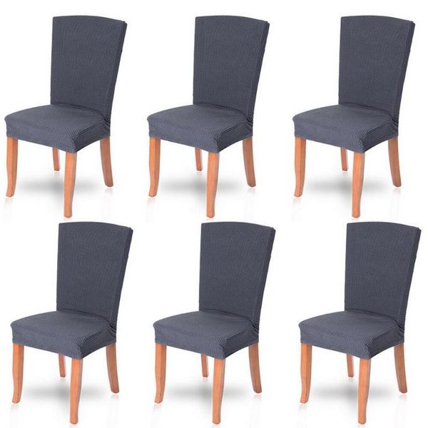 

chair covers 6pcs soft spandex printing printed pattern seat protector slipcover for banquet party el kitchen case