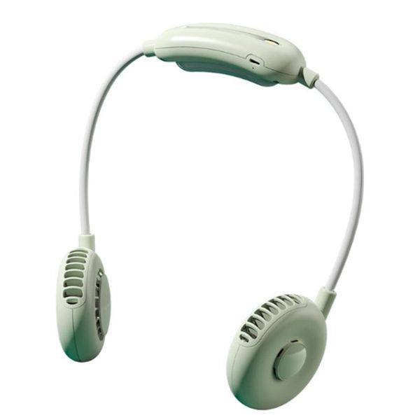 

electric fans hanging neck fan lazy sports small portable folding charging mute outdoor mini