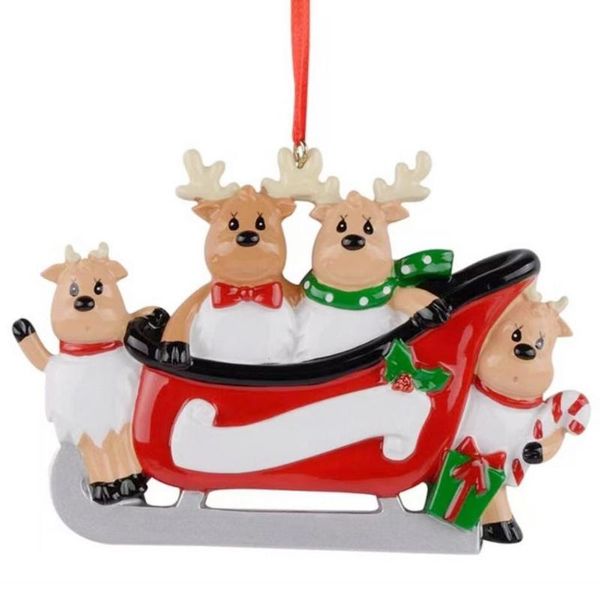 

christmas decorations 2021 personalized reindeer family cute tree ornament diy pendants merry for home year gifts