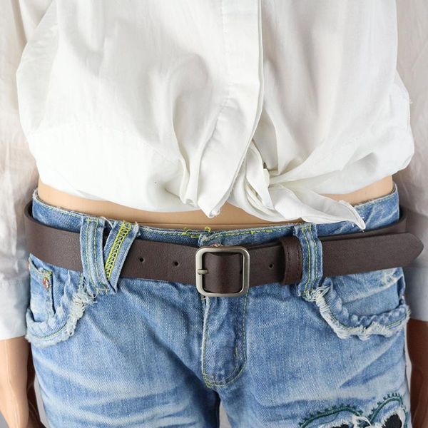 

waist support casual belt fashion women's ladies square japanese buckle trousers all-match clothing pants windbreaker shorts accessorie, Black;gray