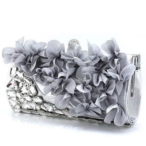 

petal dinner evening banquet bride wedding hand bag