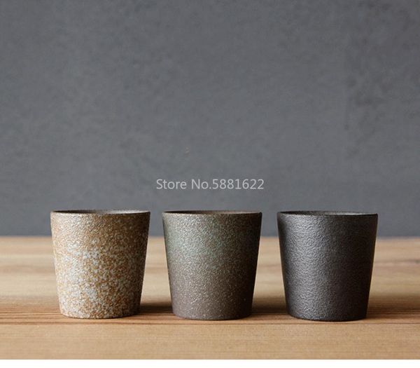 

cups & saucers vintage straight cup drinkware ceramic coffee mug coarse pottery breakfast retro simple tea decor crafts