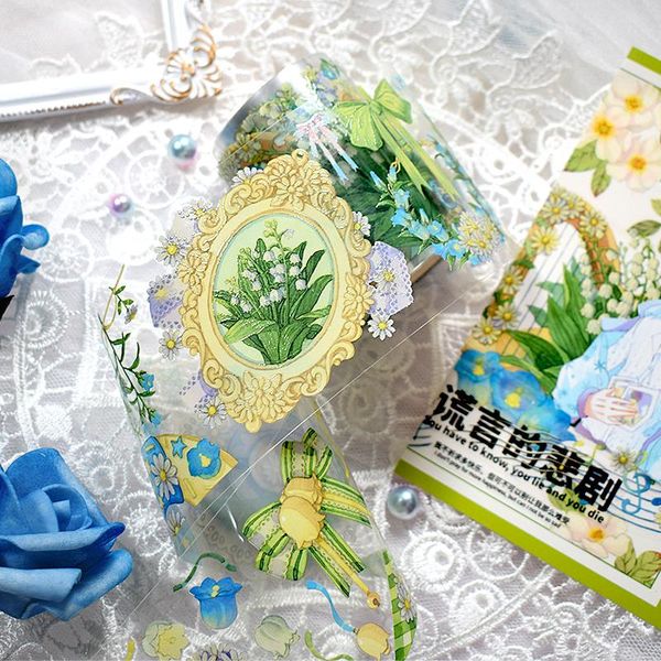 

gift wrap fairy convallaria majalis crystal ink pet washi tapes journal masking tape diy scrapbooking decoration sticker