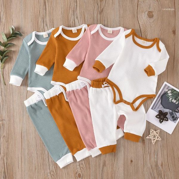 

clothing sets 0-18m born baby clothes set infant boys girls long sleeve romper jumpsuit + pants 2pcs spring autumn suits1, White