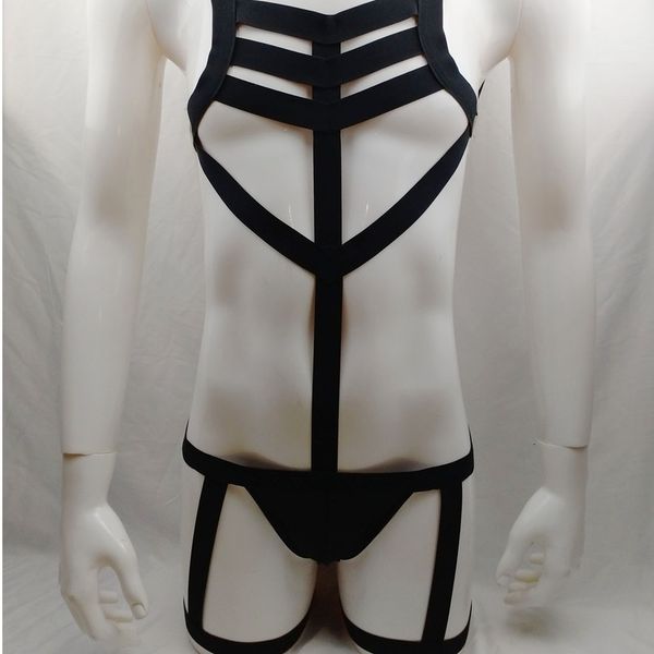 

underwear, men' bra, nightclub, bar, dance show dress, Red;black